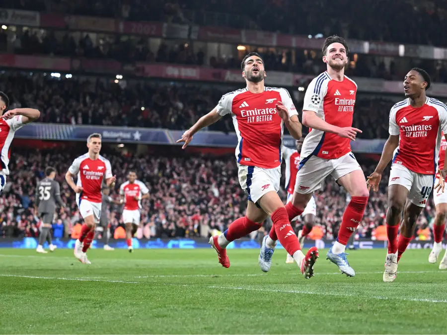Champions League QF: Declan Rice conjures free-kick magic as Arsenal stun title-holders Real Madrid