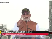 PM Modi speaks with S-400 in background; lauds valour of armed forces | PM Modi at Adampur Air Base
