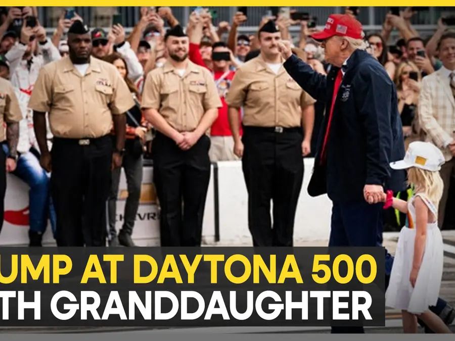 Trump attends Daytona 500, salutes American racing tradition