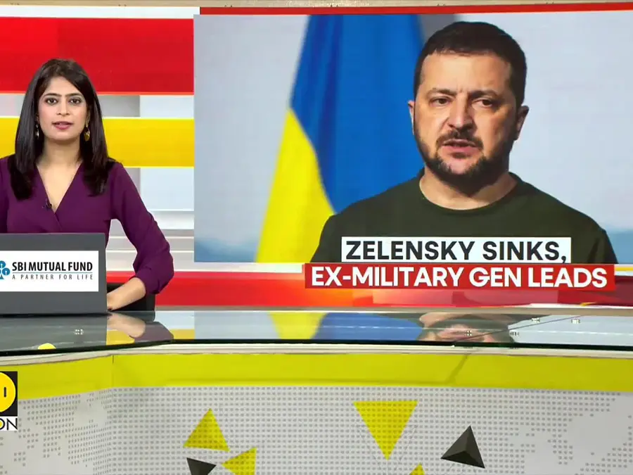 Zelensky sinks, former military general leads opinion polls