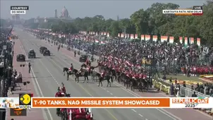 Republic day 2025: Indian army contingents parade on Kartavya Path