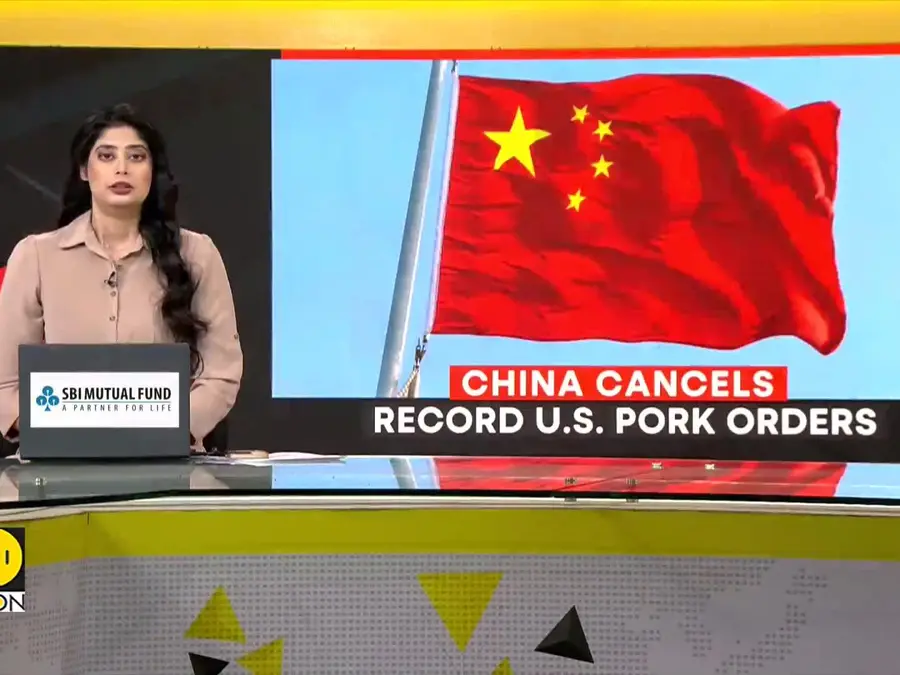 China cancels record US pork orders