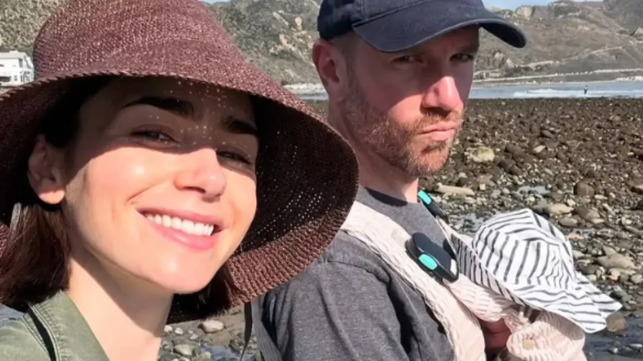 Emily in Paris actress Lily Collins share sweet beach selfie with daughter