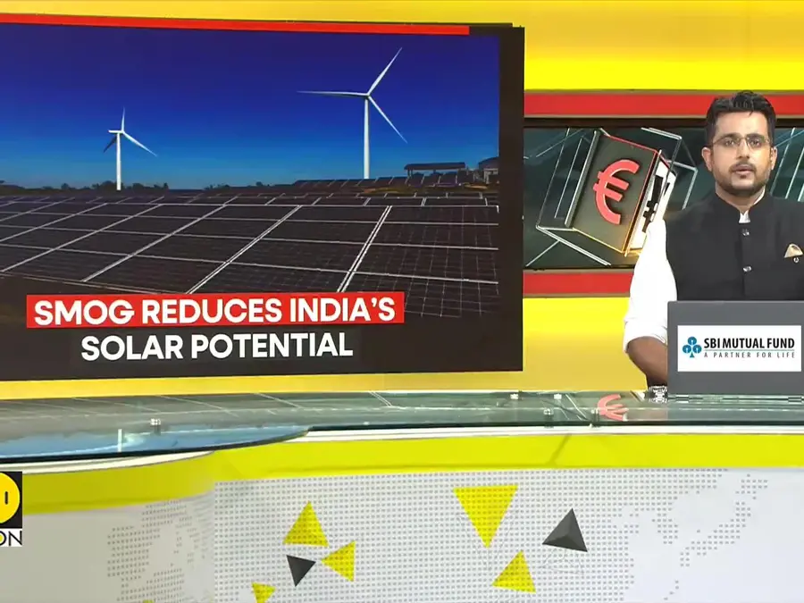 Air pollution threatens India's solar power