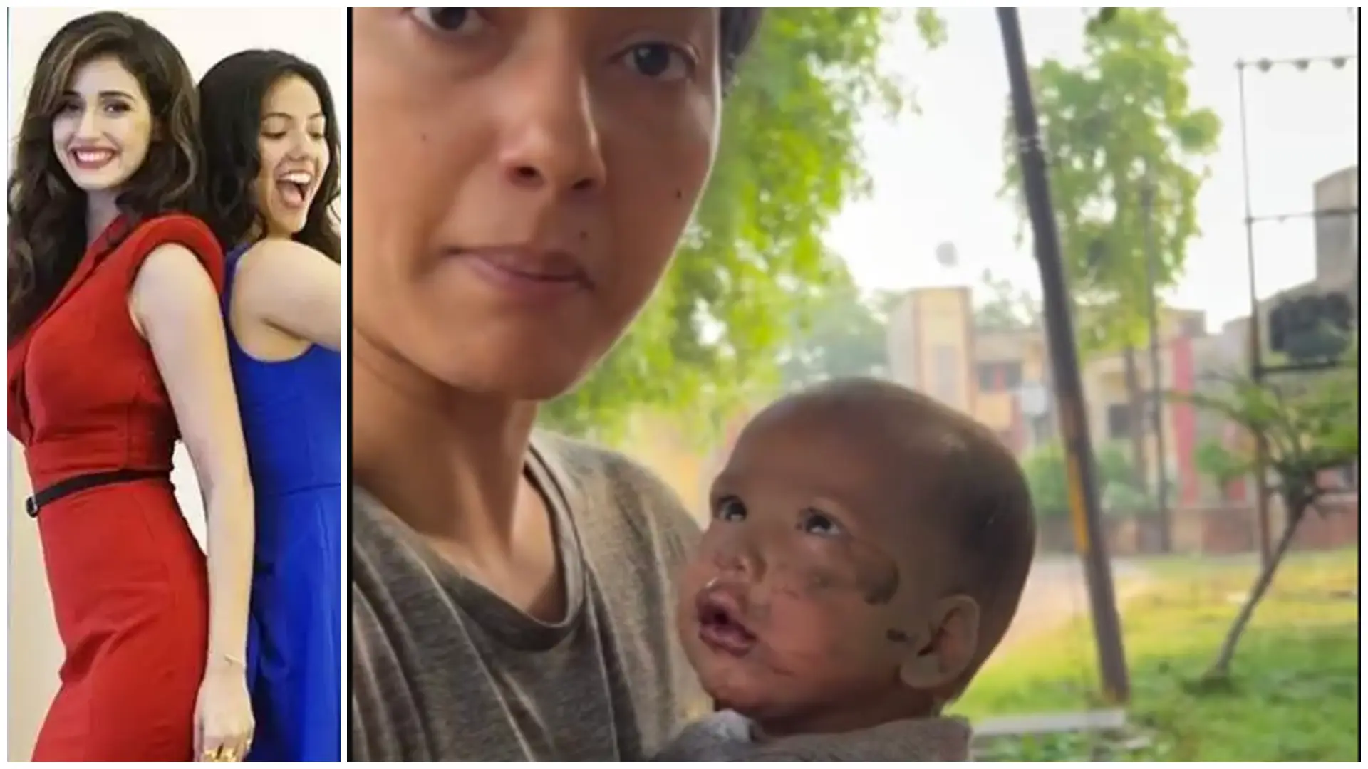 Disha Patani's sister Khushboo rescues baby from abandoned building, watch viral video Disha Patani's sister Khushboo rescues baby from abandoned building, watch viral video