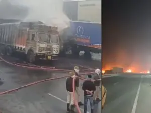 Video: 11 dead, dozens injured in India's Jaipur after collision between truck, LNG tanker