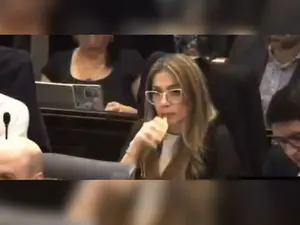Watch: Columbian lawmaker caught vaping in parliament while discussing health reforms, apologises
