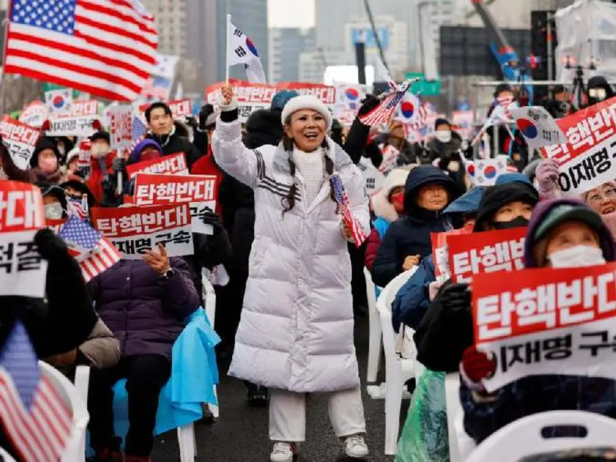 Thousands rally in South Korea, protesting against President Yoon's impeachment, blame rigged elections