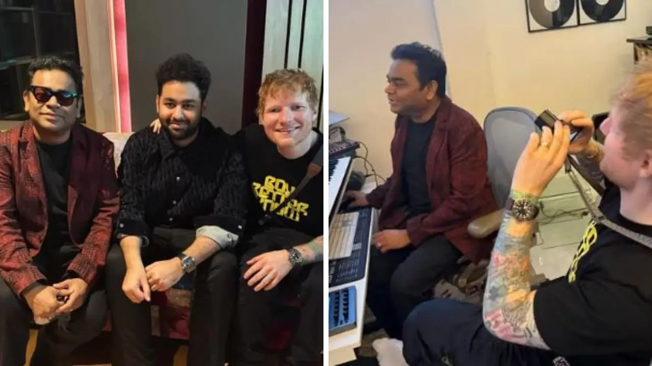 Ed Sheeran meets AR Rahman ahead of his Chennai concert, fans speculate possible collaboration between the two Ed Sheeran meets AR Rahman ahead of his Chennai concert, fans speculate possible collaboration between the two