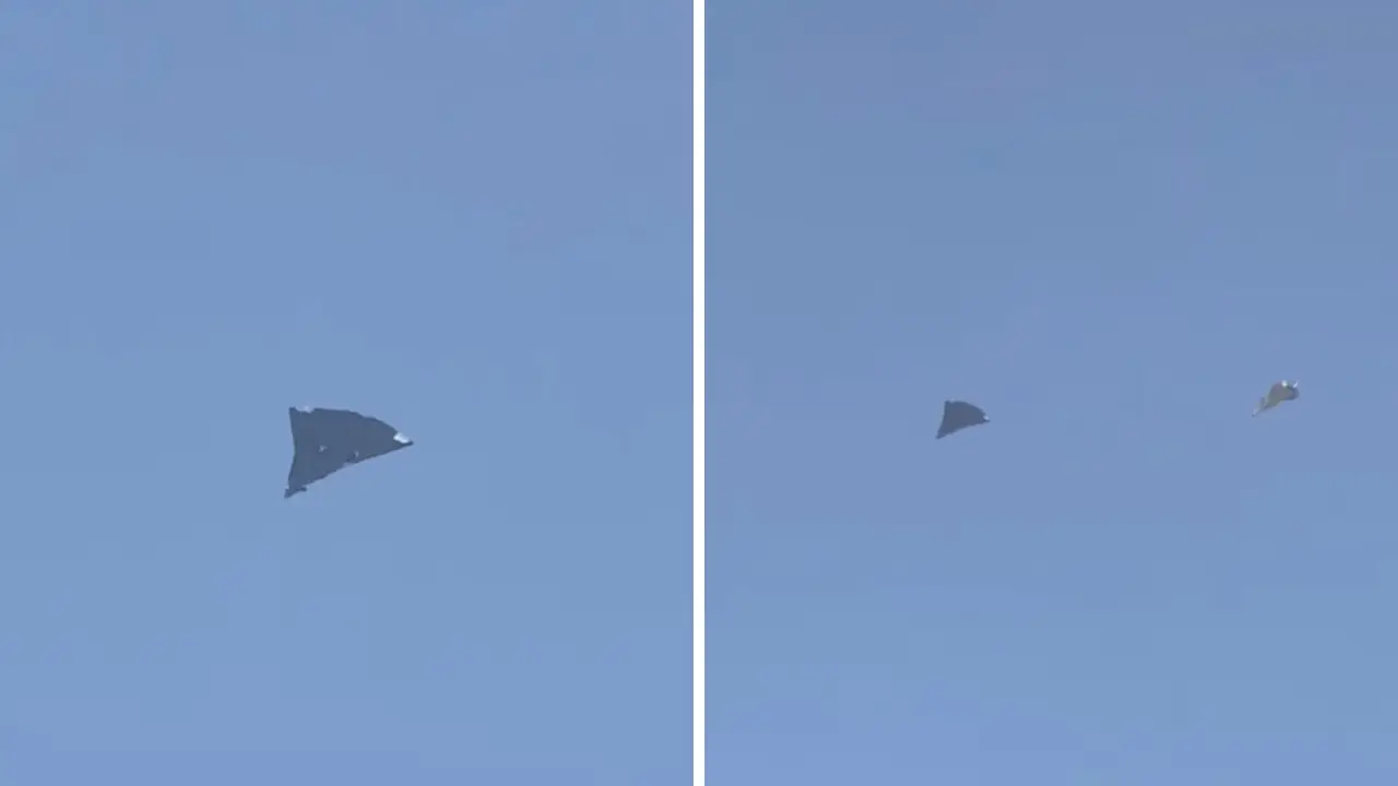 A tailless fighter jet?: Blurry images show new Chinese military aircraft with unusual design A tailless fighter jet?: Blurry images show new Chinese military aircraft with unusual design