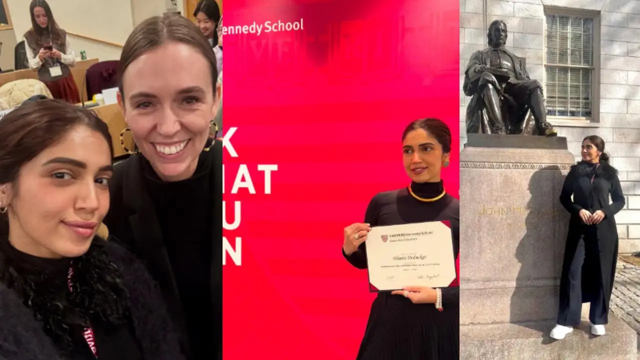Bhumi Pednekar shares fun pictures from her time at Harvard school, completes course in leadership Bhumi Pednekar shares fun pictures from her time at Harvard school, completes course in leadership