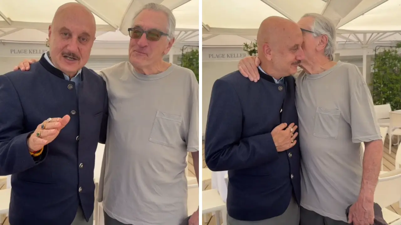 Anupam Kher gets a kiss from Robert De Niro as they meet at Cannes 2025: ‘So happy to meet Mr De Niro!’ Anupam Kher gets a kiss from Robert De Niro as they meet at Cannes 2025: ‘So happy to meet Mr De Niro!’