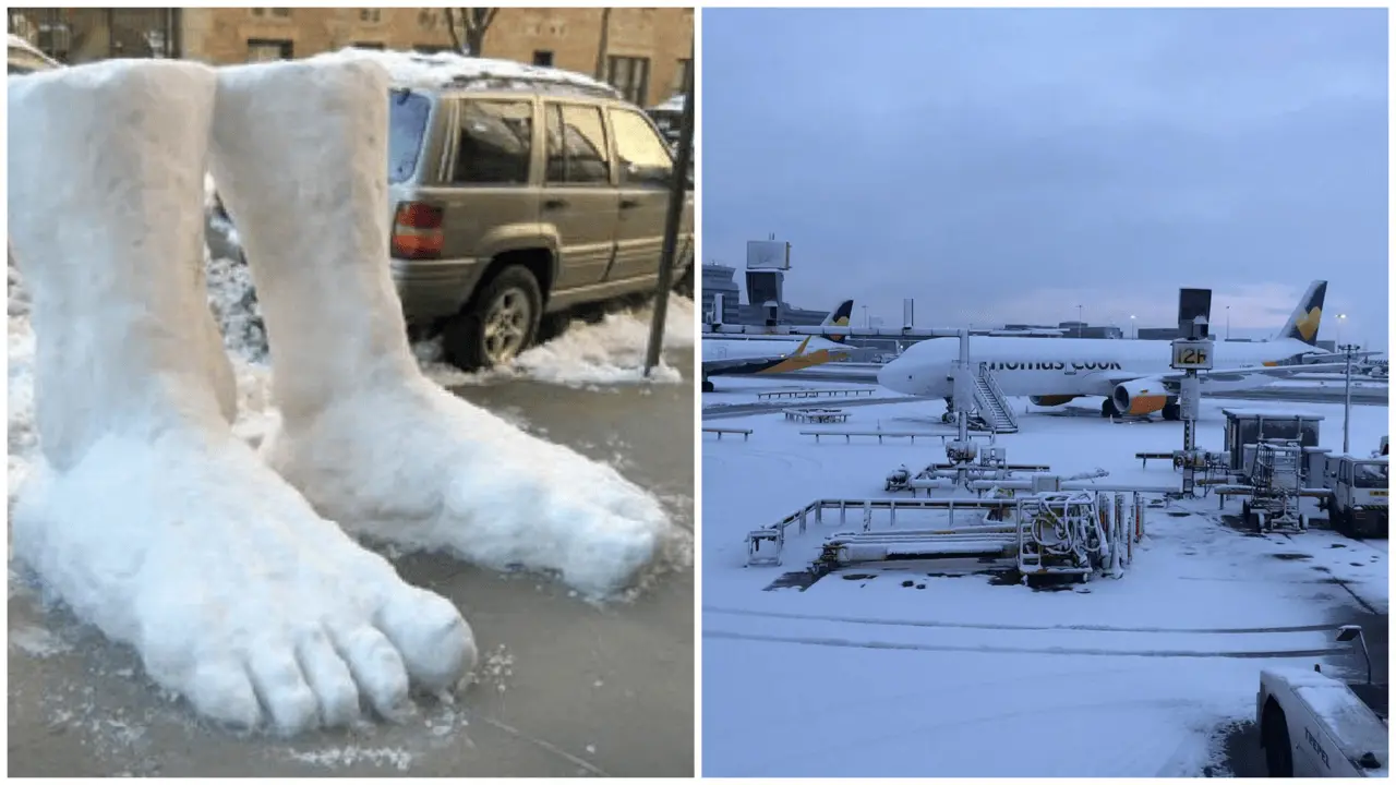 UK snow: Arctic blast snowstorm leads to airport runway closures, powercuts UK snow: Arctic blast snowstorm leads to airport runway closures, powercuts
