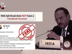 Are you receiving updates from NSA Ajit Doval's Facebook account? PIB Fact checks viral posts amid Indo-Pak tensions