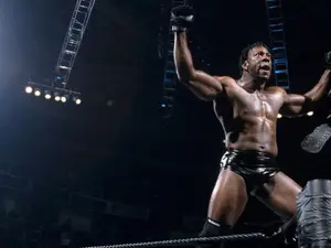 Who is the greatest Black wrestler of all time according to BET?