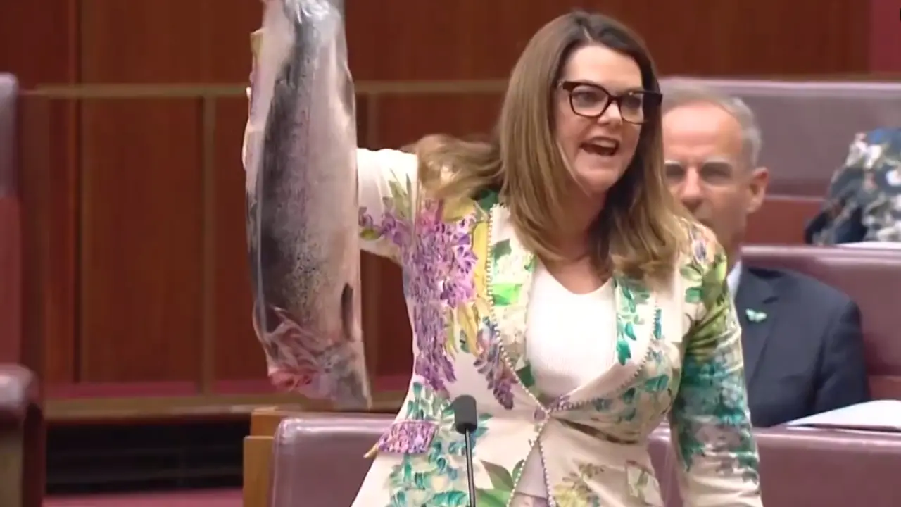 'Extinction salmon': Australian senator pulls out dead fish in parliament. Here's why 'Extinction salmon': Australian senator pulls out dead fish in parliament. Here's why