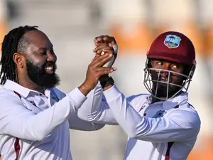 PAK vs WI: West Indies earn slender lead over Pakistan after Noman hat trick