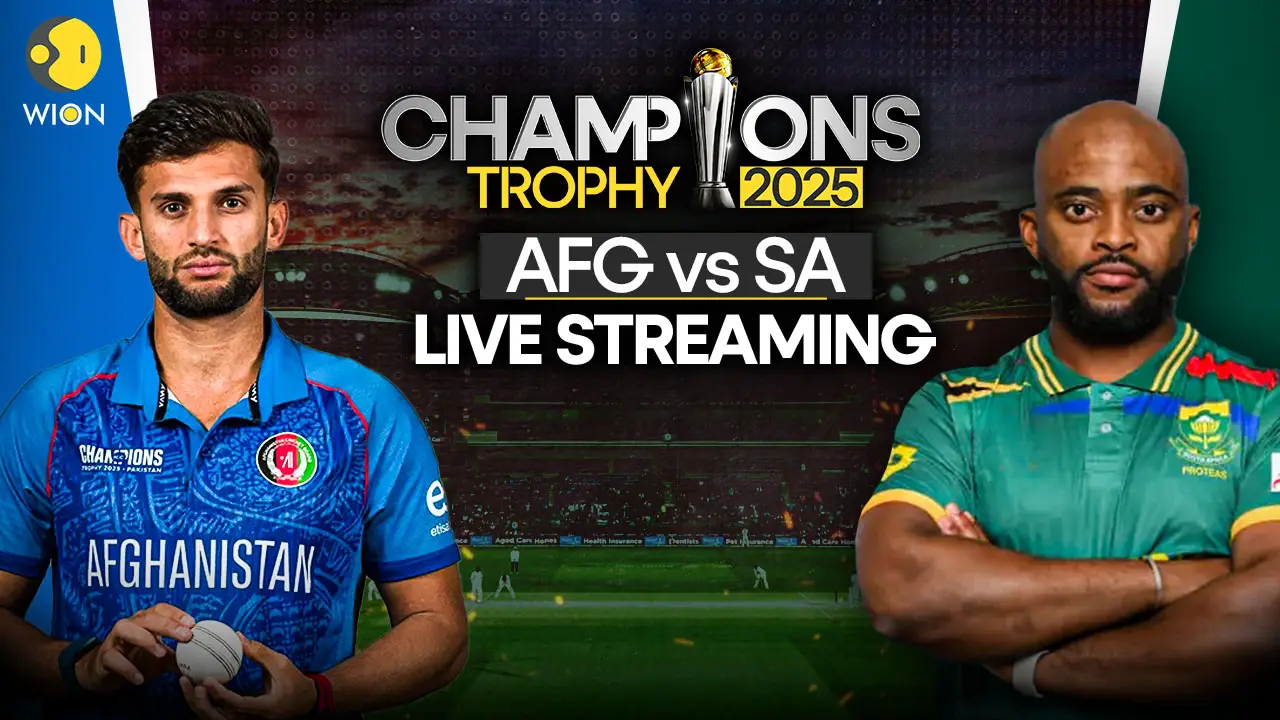AFG vs SA Live Streaming Free: When and where to watch Champions Trophy 2025 Afghanistan vs South Africa live online AFG vs SA Live Streaming Free: When and where to watch Champions Trophy 2025 Afghanistan vs South Africa live online
