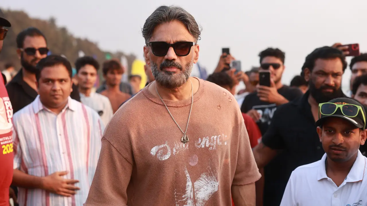 Suniel Shetty skips son-in-law KL Rahul's big day in Champions Trophy, spotted at India Paddle Festival Suniel Shetty skips son-in-law KL Rahul's big day in Champions Trophy, spotted at India Paddle Festival