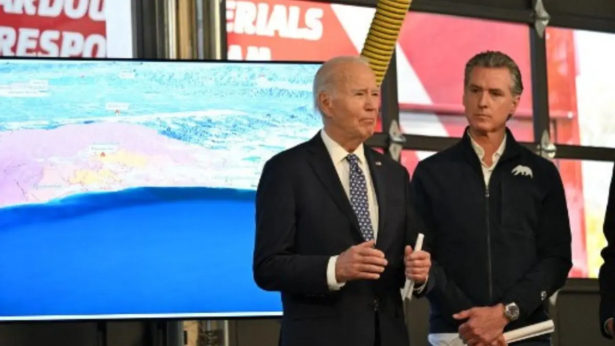 Biden awkwardly announces 'good news' during sombre briefing on California wildfires Biden awkwardly announces 'good news' during sombre briefing on California wildfires