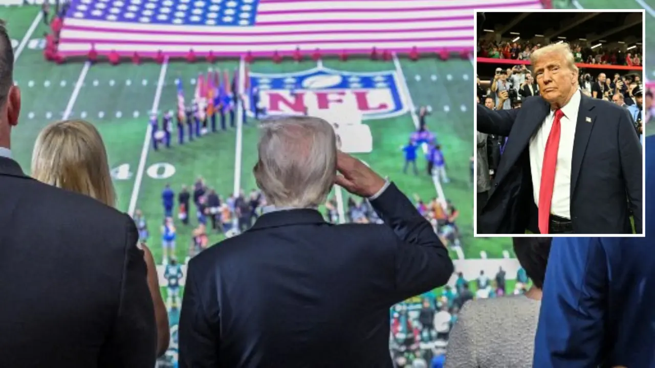 'Why is Trump saluting?' Netizens curious about Donald Trump's salute at Super Bowl 2025 - VIDEO 'Why is Trump saluting?' Netizens curious about Donald Trump's salute at Super Bowl 2025 - VIDEO