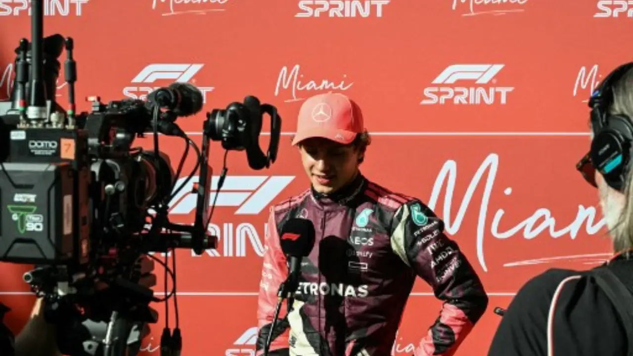 Teenager Andrea Kimi Antonelli grabs pole for Miami sprint race