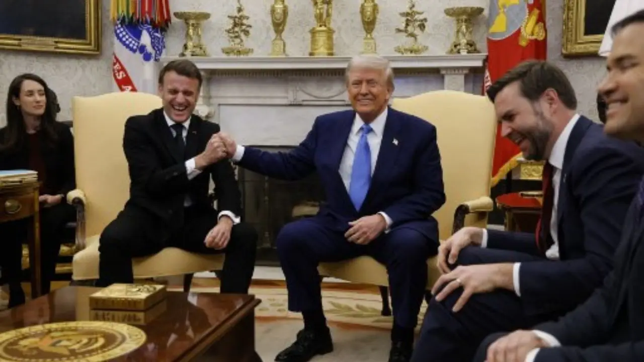Macron, Trump vow to work together on Ukraine, despite differences Macron, Trump vow to work together on Ukraine, despite differences