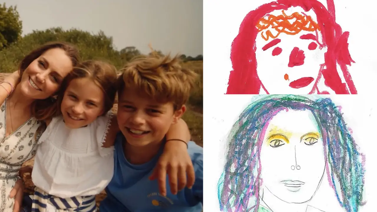 Royal artists! Kate Middleton shares hand-drawn portraits by Prince Louis, Princess Charlotte and Prince George