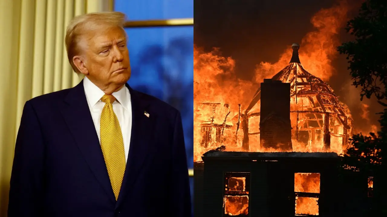 Trump blames California environmental policies for LA wildfires Trump blames California environmental policies for LA wildfires