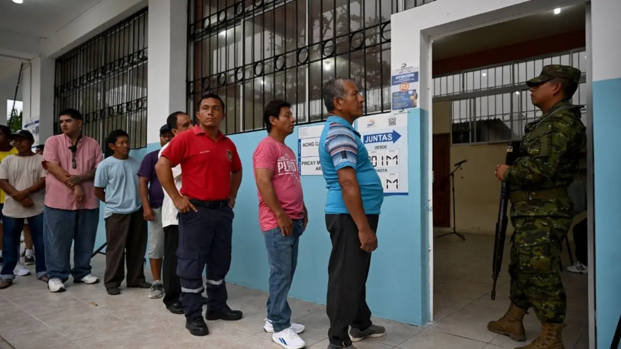 Ecuador votes in razor-close presidential election Ecuador votes in razor-close presidential election