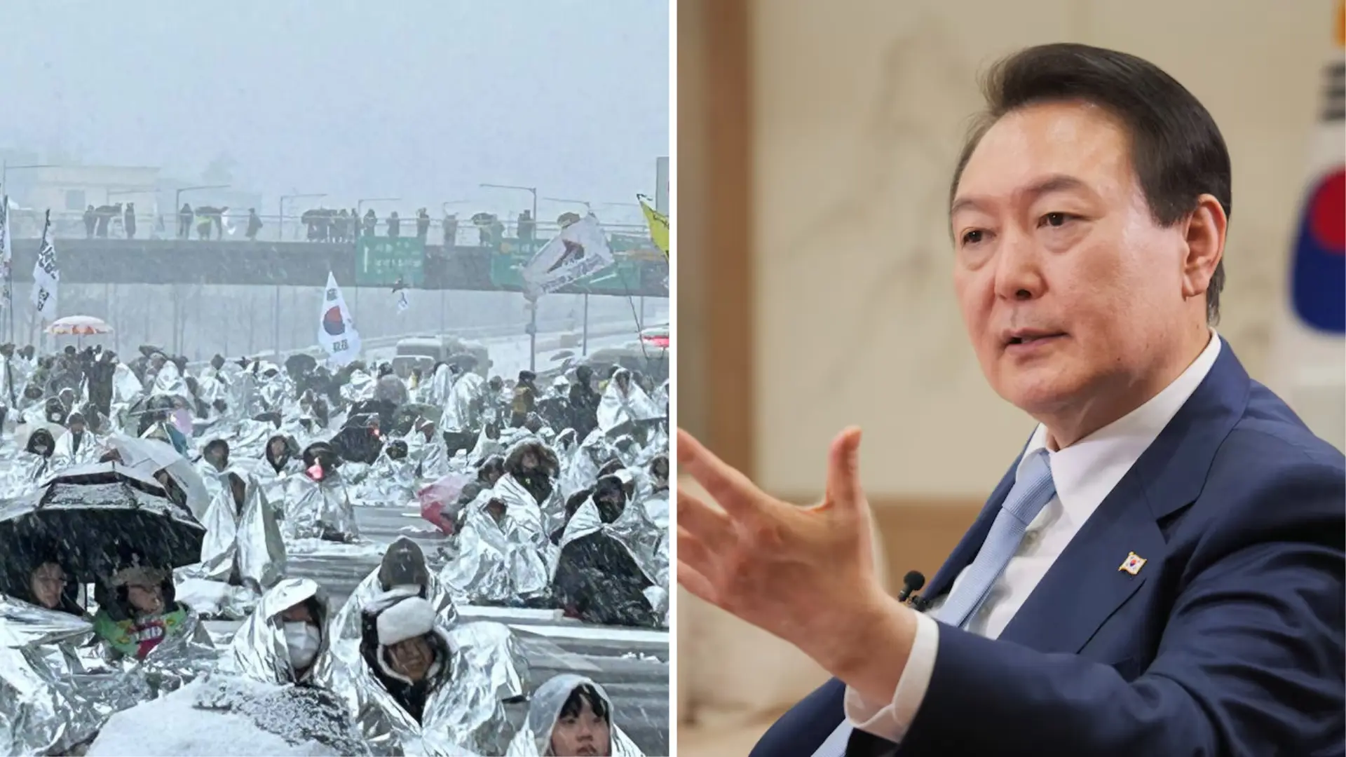 South Korea political crisis: Thousands brave snow to rally for, against impeached President Yoon South Korea political crisis: Thousands brave snow to rally for, against impeached President Yoon