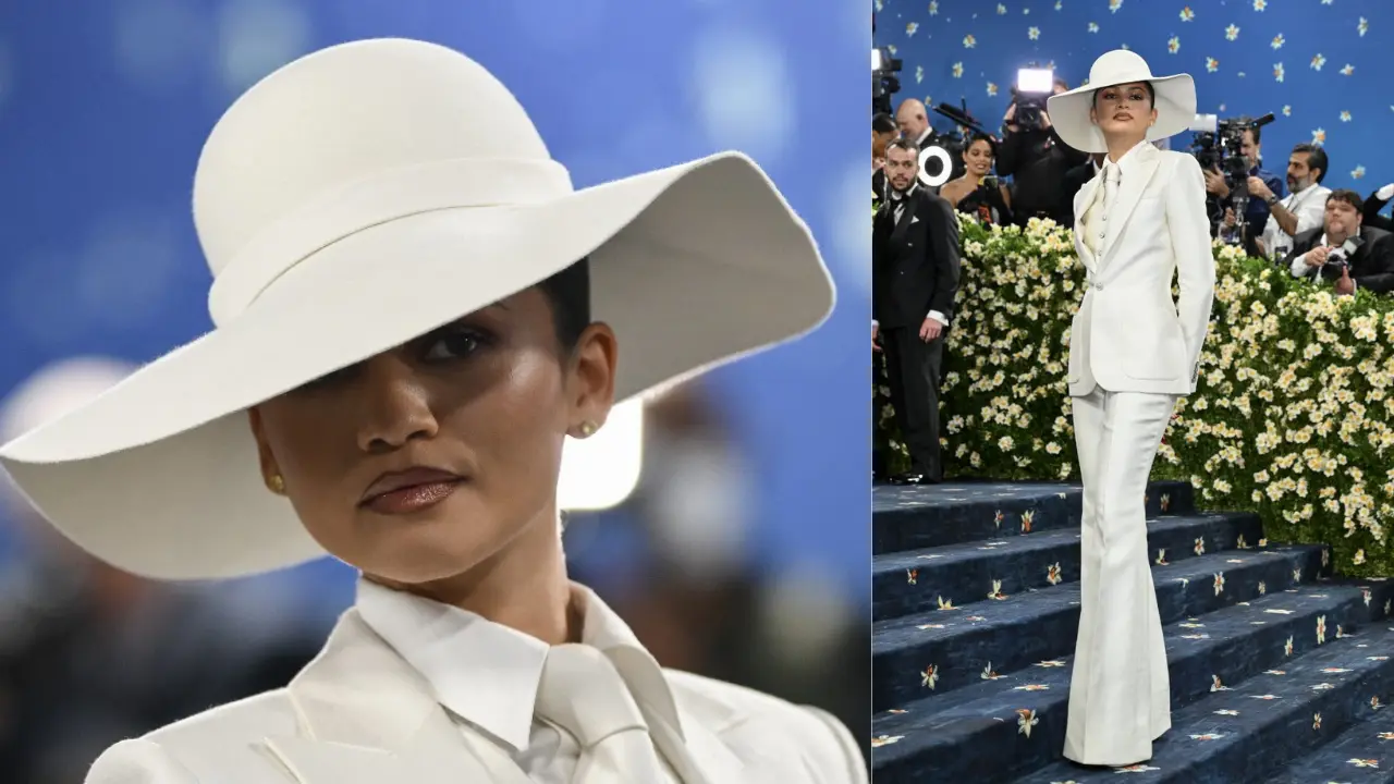 Zendaya suits up in white for Met Gala 2025 Zendaya suits up in white for Met Gala 2025