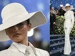 Zendaya suits up in white for Met Gala 2025