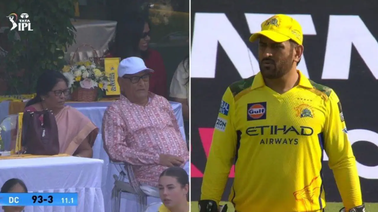 IPL 2025: Will MS Dhoni retire after match vs DC? Fans speculate as CSK legend's parents present at Chepauk IPL 2025: Will MS Dhoni retire after match vs DC? Fans speculate as CSK legend's parents present at Chepauk