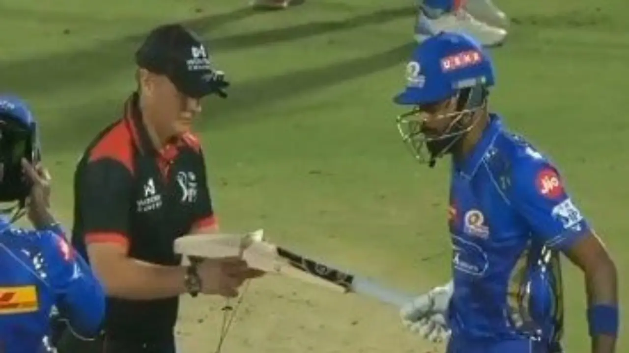 IPL 2025 | Mystery checks: Here's why umpires are randomly checking players' bat. Know More IPL 2025 | Mystery checks: Here's why umpires are randomly checking players' bat. Know More