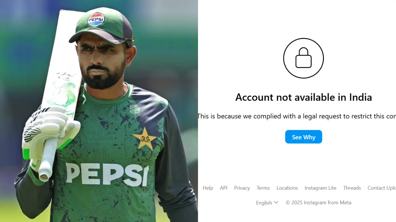 Babar Azam, Shaheen Shah Afridi's Instagram accounts banned in India after Pahalgam terror attack Babar Azam, Shaheen Shah Afridi's Instagram accounts banned in India after Pahalgam terror attack
