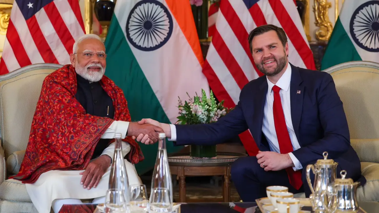 Indian PM Narendra Modi and US VP JD Vance discuss US-India energy collaboration over coffee Indian PM Narendra Modi and US VP JD Vance discuss US-India energy collaboration over coffee