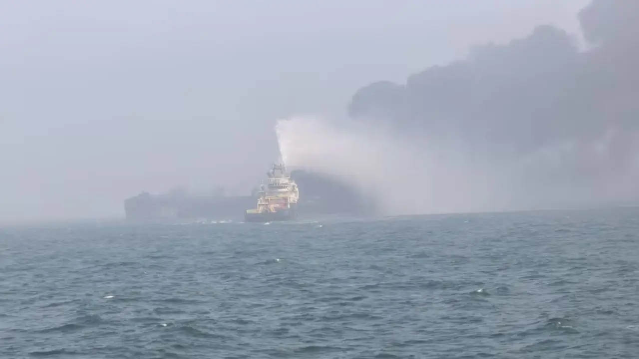North Sea collision: Arrested captain of cargo ship that hit oil tanker is Russian national North Sea collision: Arrested captain of cargo ship that hit oil tanker is Russian national