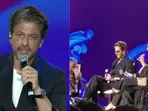 Shah Rukh Khan romances a bottle, gives parenting tips and roasts Karan Johar at WAVES 2025