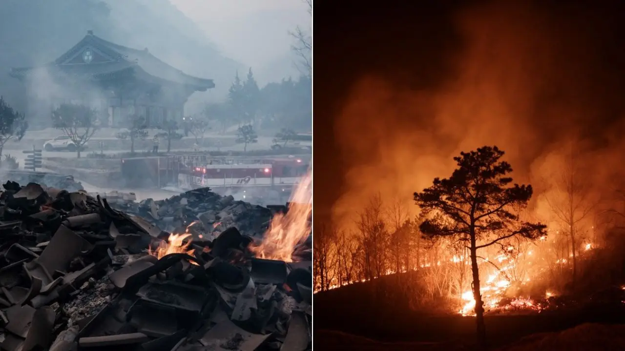 South Korea wildfires: 24 killed as inferno threatens UNESCO-listed sites with ‘unprecedented damage’ South Korea wildfires: 24 killed as inferno threatens UNESCO-listed sites with ‘unprecedented damage’