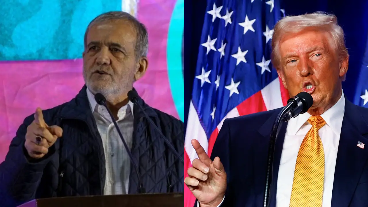 Iran's President Pezeshkian urges Trump to pursue peace, not 'bloodshed,' says 'we do not fear war' Iran's President Pezeshkian urges Trump to pursue peace, not 'bloodshed,' says 'we do not fear war'