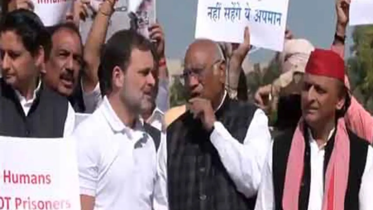 India: Opposition protests, demands discussion in Parliament on deportation of Indians from US India: Opposition protests, demands discussion in Parliament on deportation of Indians from US