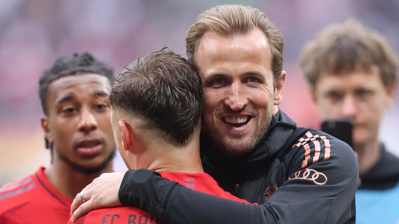 Finally! Harry Kane wins maiden career trophy as Bayern Munich reclaim Bundesliga title after Leverkusen draw