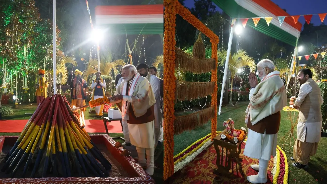 PM Modi attends Sankranti, Pongal celebrations at Union Minister Kishan Reddy's residence