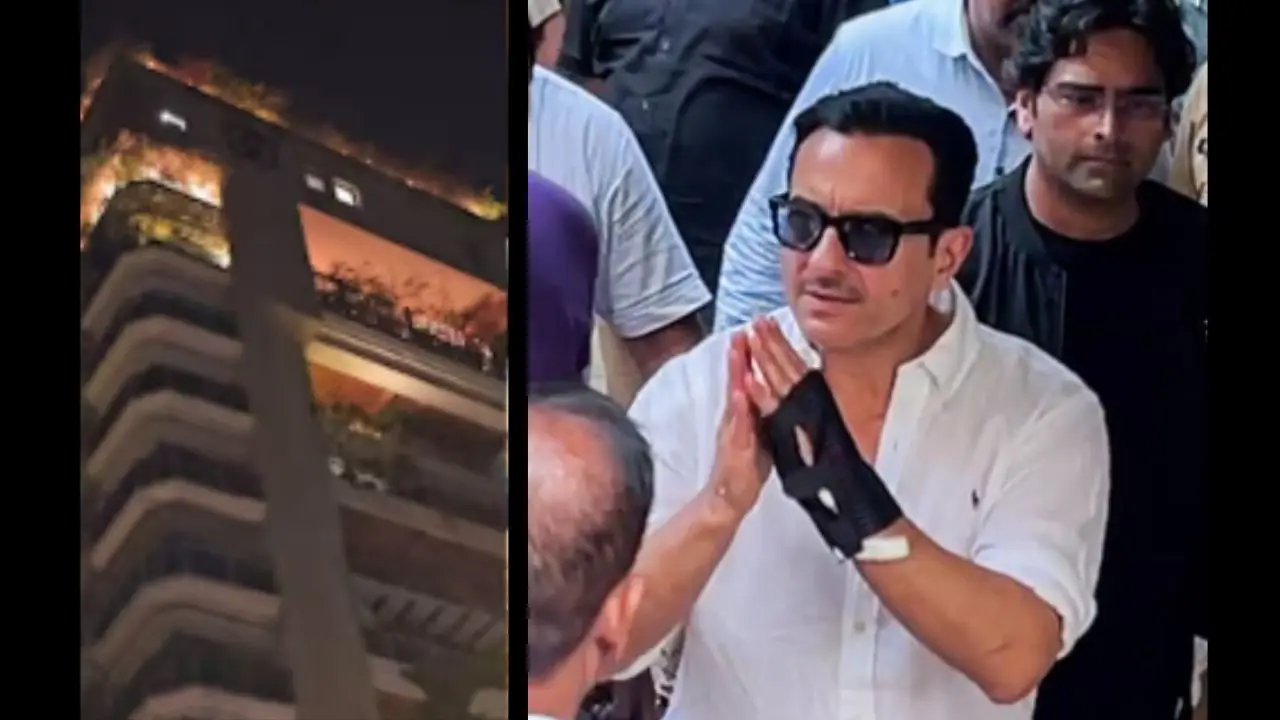 Saif Ali Khan gets grand welcome post hospital discharge, home lit up with lights Saif Ali Khan gets grand welcome post hospital discharge, home lit up with lights