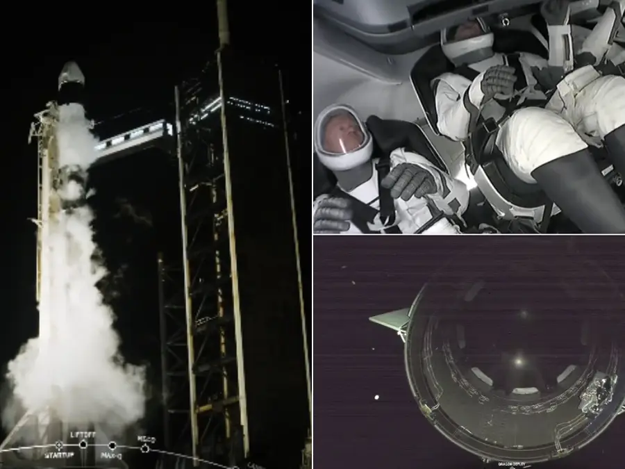 Liftoff of Fram2: SpaceX launches private astronauts on mission to orbit Earth from pole to pole - WATCH