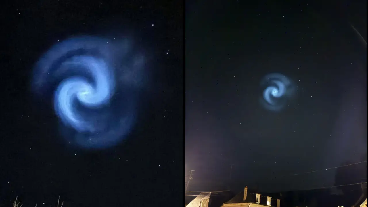 What caused the mysteriously glowing spinning orb in the UK skies? What caused the mysteriously glowing spinning orb in the UK skies?