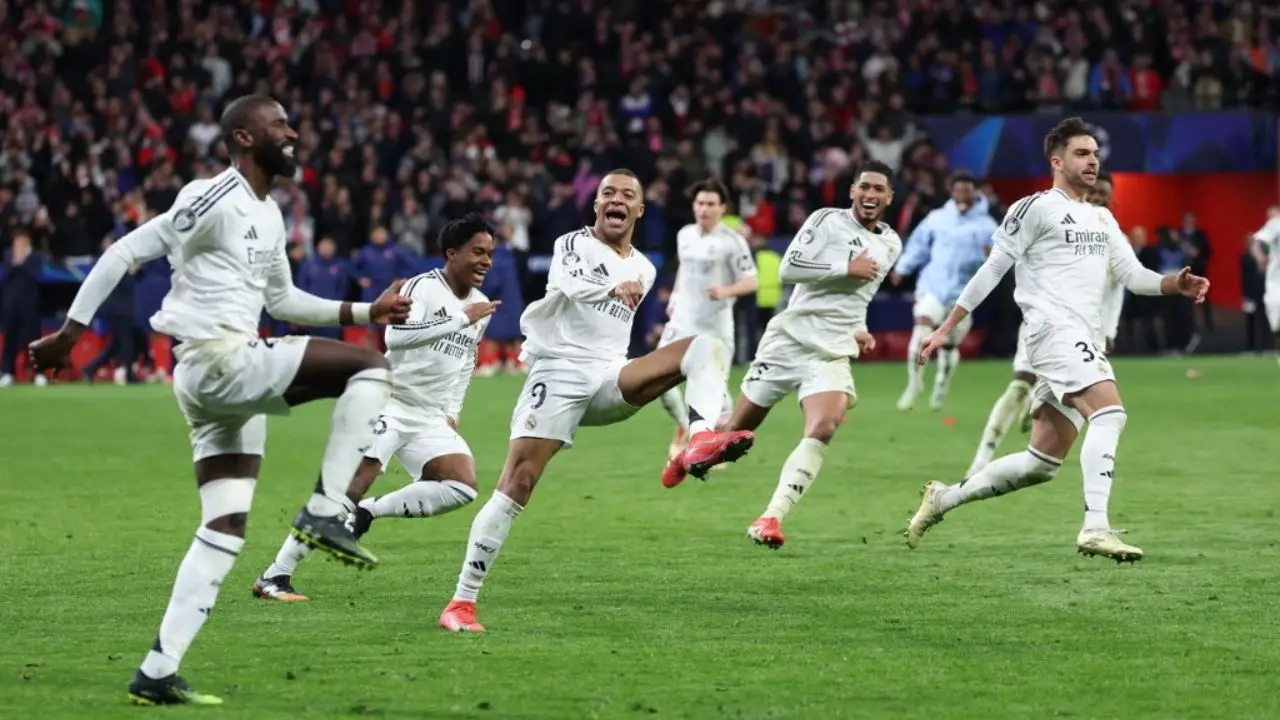 Real Madrid beat rivals Atletico on penalties to reach Champions League quarters Real Madrid beat rivals Atletico on penalties to reach Champions League quarters