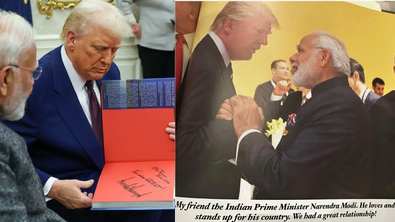 Trump-Modi 'bromance' in focus as US President gifts Indian PM THIS sentimental present Trump-Modi 'bromance' in focus as US President gifts Indian PM THIS sentimental present