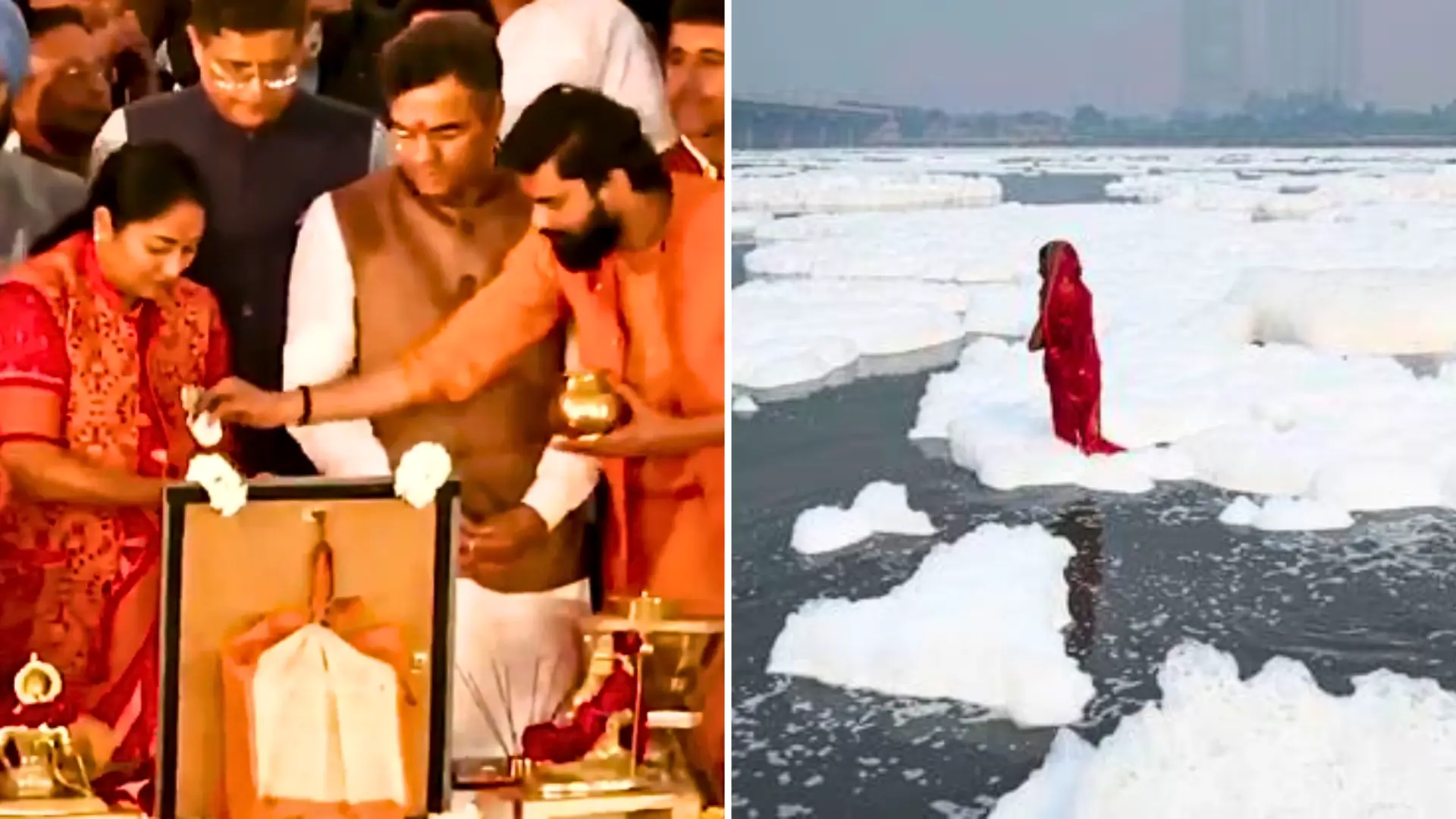 Rekha Gupta’s first action as Delhi CM? Grand ‘Yamuna aarti’ with BJP ministers | Watch Rekha Gupta’s first action as Delhi CM? Grand ‘Yamuna aarti’ with BJP ministers | Watch